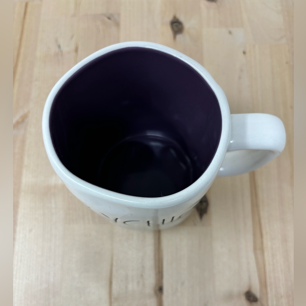 Rae Dunn PSYCHIC Mug White with Black Interior and Black Lettering New - Picture 3 of 4